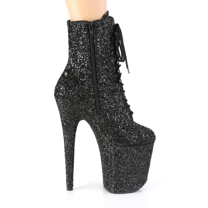 CHASTITY CAGE CO Anal SeductiveA810 Exotic Boot Black Glitter CHASTITY CAGE CO Anal SeductiveA810 Exotic Boot Black Glitter