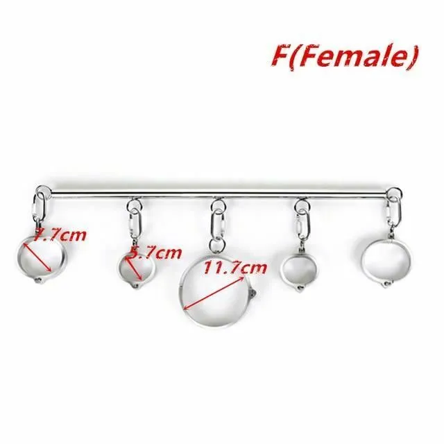 House of Dasein Couples Spreader Bars Metal Spreader Bar Cuffs Collar Bondage Restraint Kits Slave Shackles Set Bdsm