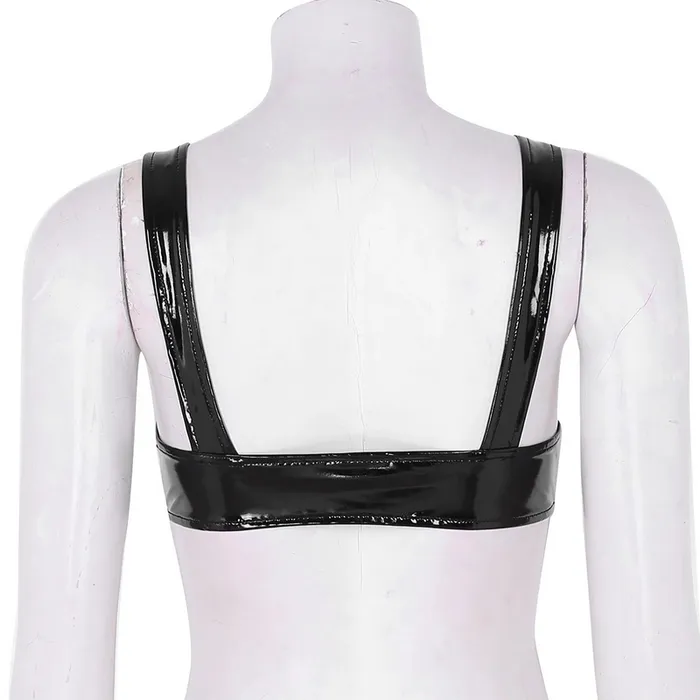 Female Sex Toys Sexy Clubwear Wet Look Womens Mini Bra Open Cup Underwear Hollow Out Female Bra EVEs SECRETS