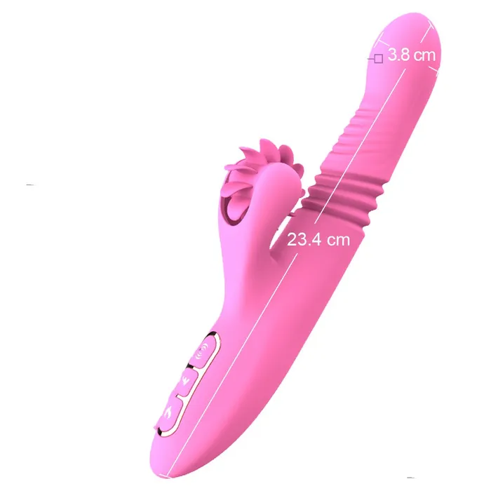 JazzToy Female Sex Toys Thrusting Clitoral Rabbit Vibrator