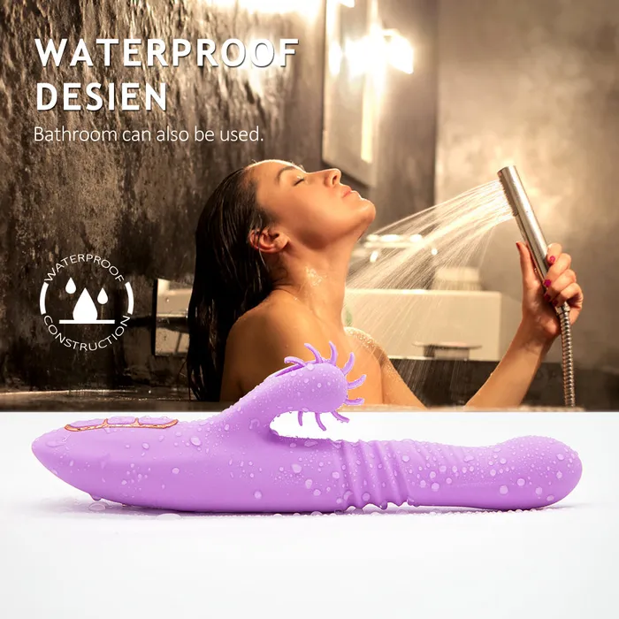 JazzToy Female Sex Toys Thrusting Clitoral Rabbit Vibrator