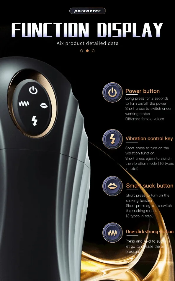 Male Sex Toys Male Masturbator with Automatic Sucking Silicone Blowjob Sex Machine EVEs SECRETS