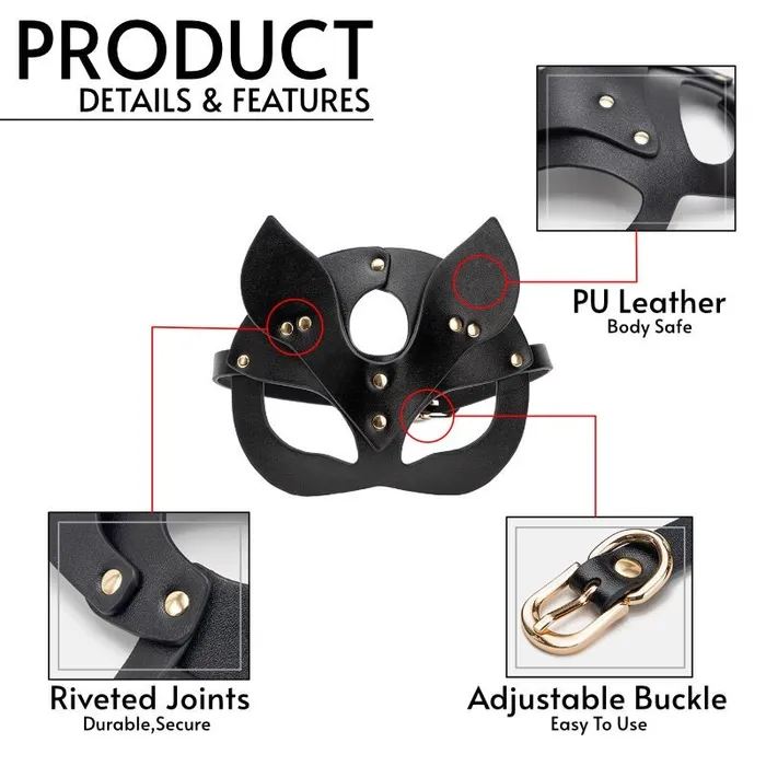 Vixen Leather Mask FRISKY BUSINESS SG Restraints