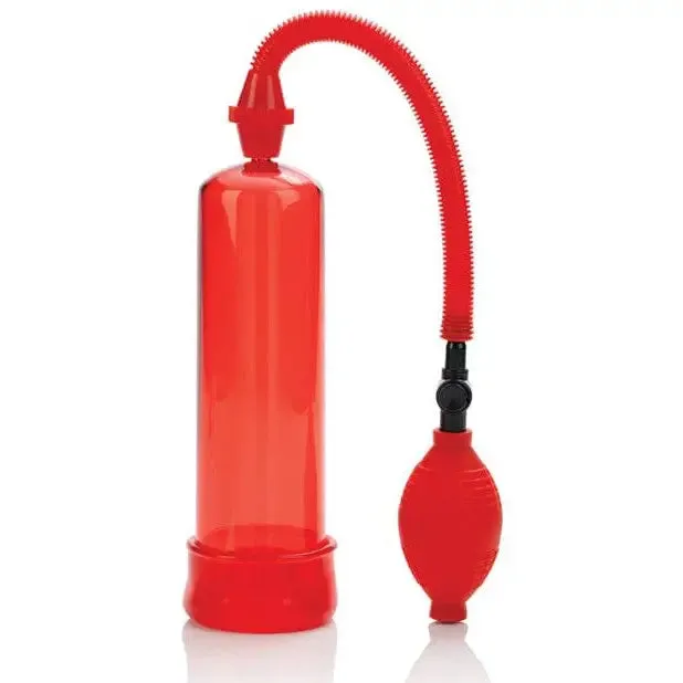 CalExotics Male Sex Toys Firemans Pump Masturbator Red