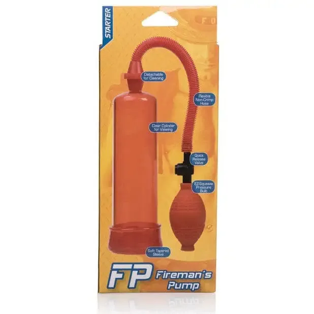 CalExotics Male Sex Toys Firemans Pump Masturbator Red