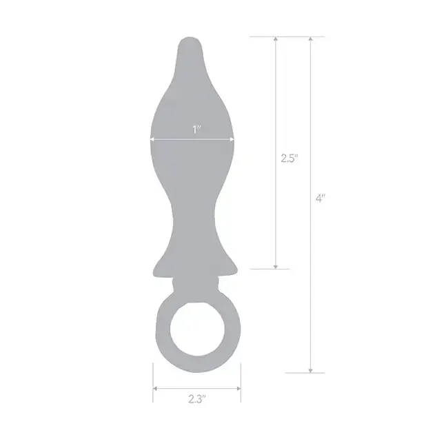 Electric Eel INC Blue Line 25 Stainless Steal Bling Tapered Butt Plug wLoop Hardware Anal Electric Eel INC Blue Line 25 Stainless Steal Bling Tapered Butt Plug wLoop Hardware Anal