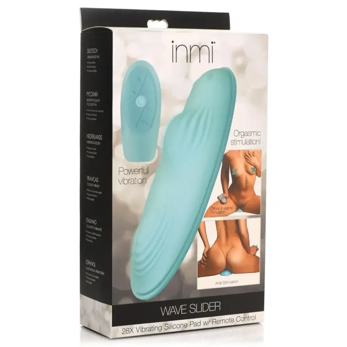 Female Sex Toys inmi 28x Wave Slider Vibrating Silicone Pad With Remote