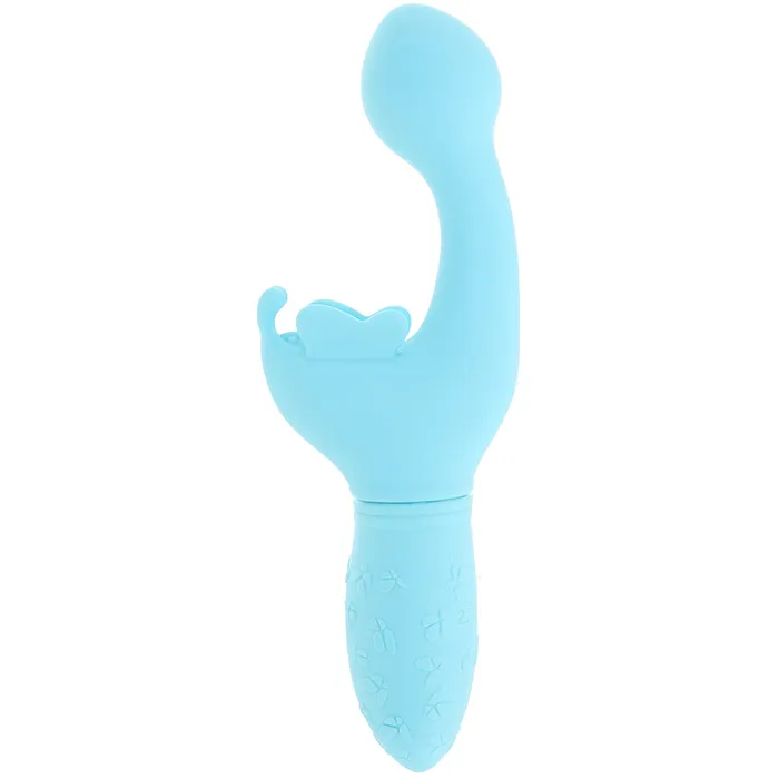 Vibrators CalExotics Rechargeable Butterfly Kiss Vibrator in Blue Vibrators CalExotics Rechargeable Butterfly Kiss Vibrator in Blue