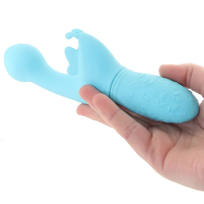 Vibrators CalExotics Rechargeable Butterfly Kiss Vibrator in Blue Vibrators CalExotics Rechargeable Butterfly Kiss Vibrator in Blue