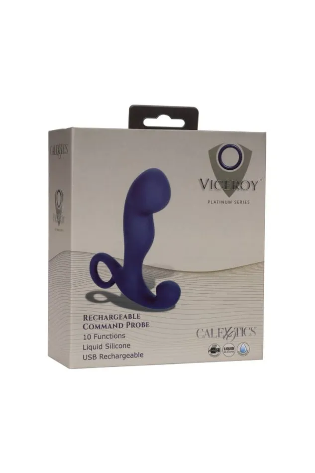 Cal Exotics Anal Cal Exotics Viceroy Rechargeable Command Probe Blue