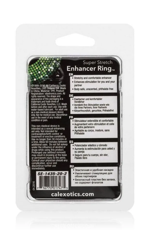 Cal Exotics Male Sex Toys Cal Exotics Super Stretch Enhancer Cock Ring Pink