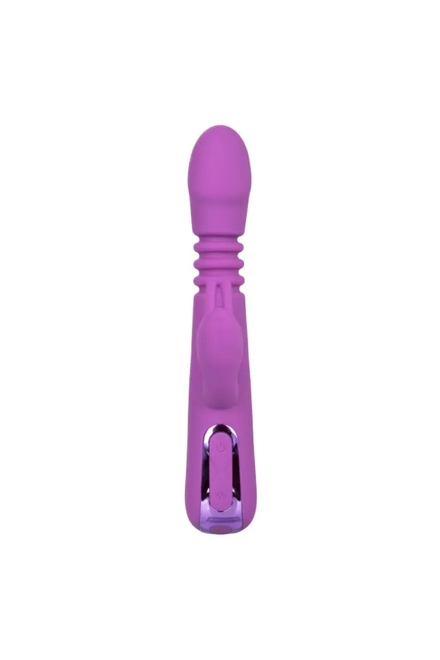 Cal Exotics Vibrators Cal Exotics Jack Rabbit Elite Thrusting Rabbit Vibrator Purple