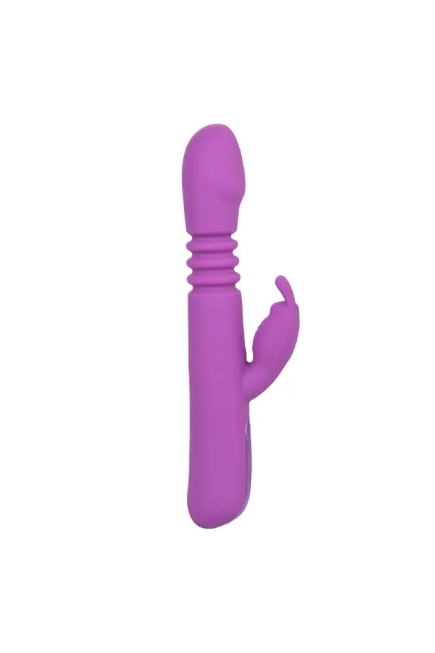 Cal Exotics Vibrators Cal Exotics Jack Rabbit Elite Thrusting Rabbit Vibrator Purple
