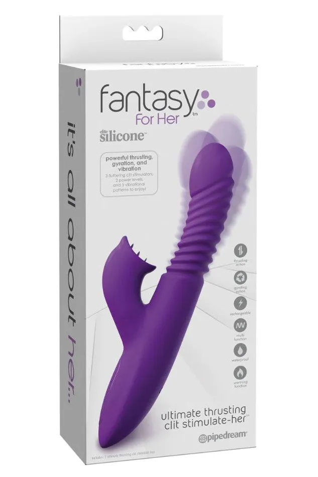 Pipedream Fantasy For Her Ultimate Thrusting Clit StimulateHer Dual Vibrator Pipedream Vibrators