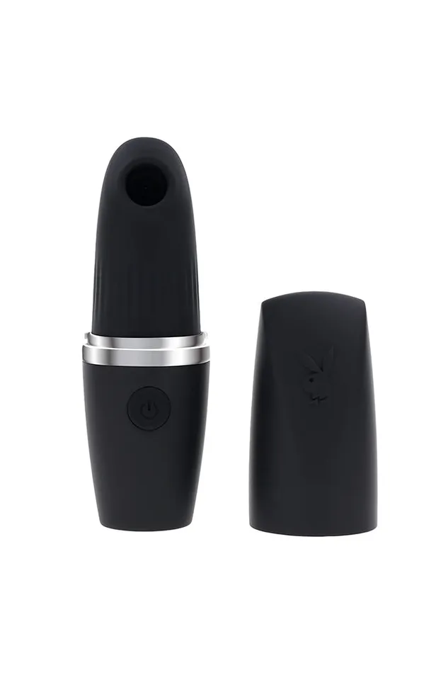 Playboy Excursion Clitoral Stimulator with Suction Black Evolved Female Sex Toys